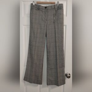 LOFT High Waist, Straight Through the Hip Trouser Houndstooth NWT (Size 10)